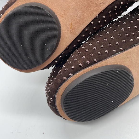 Corso Como Ballet Flats Brown with Rose gold dots Sz 9 - Picture 7 of 9